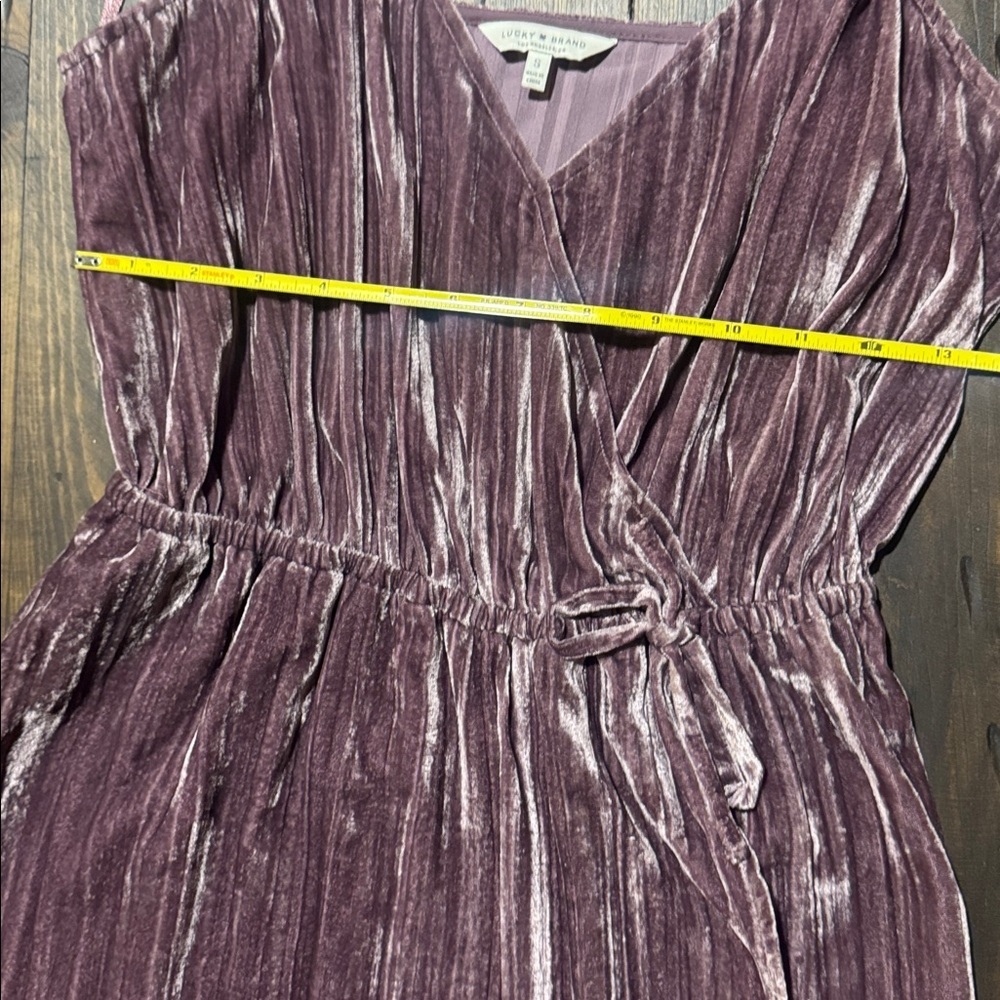 Lucky Brand Mauve Velvet Midi Dress - Picture 7 of 8